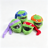 Housse de casque de moto en peluche en forme de tortue mignonne, extensible et élastique, avec longue sangle, pour la protection et la décoration du casque de moto