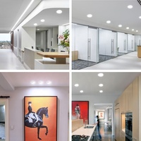 Lampe Led d'intérieur ronde en aluminium, 18 24 36 48 w Smd, panneau commercial, produit chaud, pour l'intérieur de la maison