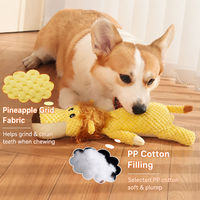 Jouet pour chien en peluche jaune couineur, motifs Lion, Loup, Éléphant, pour le nettoyage des dents et à mâcher, jouet de jeu pour chiot, vente en gros, usine OEM personnalisée