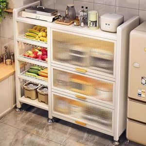 Estantes de cocina, estanterías multiusos para frutas y verduras, armarios domésticos, muebles multifuncionales de pie. - Product Image 1