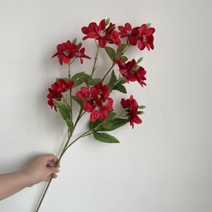 Fleurs artificielles individuelles 2026, décorations florales artificielles haut de gamme pour salles de mariage et maisons, fabricant de freesias en stock - Product Image 4