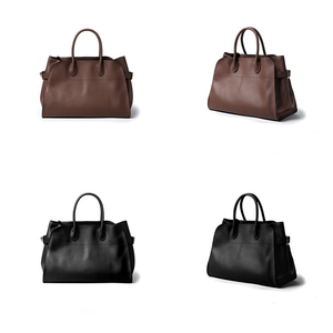 New luxury retro genuine <b>leather</b> cowhide <b>large</b> capacity tote bag <b>handbag</b> for women business ladies retro high quality - Product Image 5