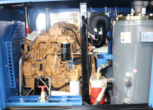 جودة عالية جهاز حفر الألغام ضاغط ديزل 350CFM مقطورة محمولة برغي ضاغط الهواء - Product Image 3