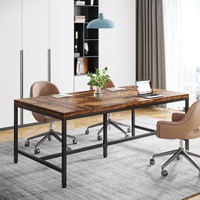 Tribesigns Table de réunion de conférence 6FT Rectangle Executive Desk Table de bureau à domicile Boss Executive Desk