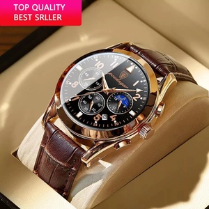 POEDAGAR Men <b>Watches</b> Time Chronograph 2022 Fashion New Wristwatch Waterproof Luminous Quartz <b>Watches</b> - Product Image 2