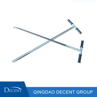 Sonde d'échantillonnage de sol en acier inoxydable de marque Decent, résistante à la rouille, avec poignée ergonomique en T, sans contamination, facile à nettoyer, prélèvement précis, 1 kg