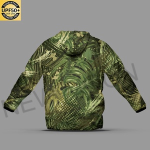 Lightweight Mens Hooded Windbreaker Jacket Suitable for Spring and Autumn Custom Design Outdoor Fishing <b>Camouflage</b> Jacket - Product Image 4