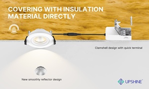 Luz LED residencial empotrable/súper delgada de 40 mm/con aislamiento - Product Image 5