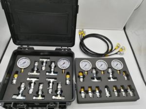 掘削機部品0-400bar油圧ゲージテストキット0-6000psi掘削機燃料油圧ゲージ用 - Product Image 2