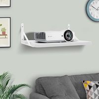 Estante Flotante Blanco Pequeño para Mini Proyector/Soporte de Pared para Proyector/Estante para Router/Estante para Caja de Cables de Módem/Soporte para Proyector