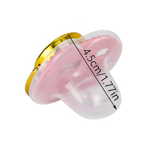 Caldo da vendere graziosa Clip per ciuccio da 26 lettere con ciuccio in Silicone per bambini senza BPA con strass di cristallo confezione singola - Product Image 5