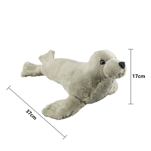 Peluche de phoque réaliste, jouet en peluche animal marin de simulation, coussin doux pour enfants, cadeaux et décoration intérieure - Product Image 6