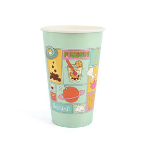 Gobelet en papier à paroi simple, biodégradable, écologique, de qualité alimentaire, avec impression de logo personnalisée, pour les fêtes, les bars, les boissons froides - Product Image 5