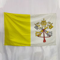 Drapeau national haïtien personnalisé en polyester durable à séchage rapide, imprimé numériquement, fait main, 3x5 pieds (90x150 cm) – Vente en gros