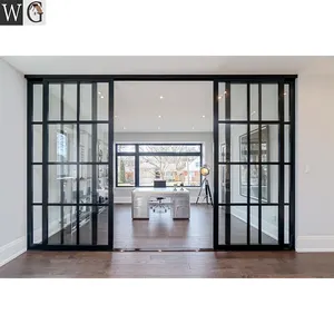 2019 moderna casa di sicurezza in alluminio porta scorrevole in vetro per la villa custodia residenziale