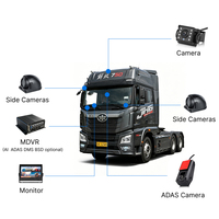 Enregistreur vidéo mobile pour véhicule SeemeTech 4CH MDVR AI ADAS BSD en option avec 4G WIFI GPS 2MP H.265 / H.264, enregistreur vidéo HDD pour flotte de camions