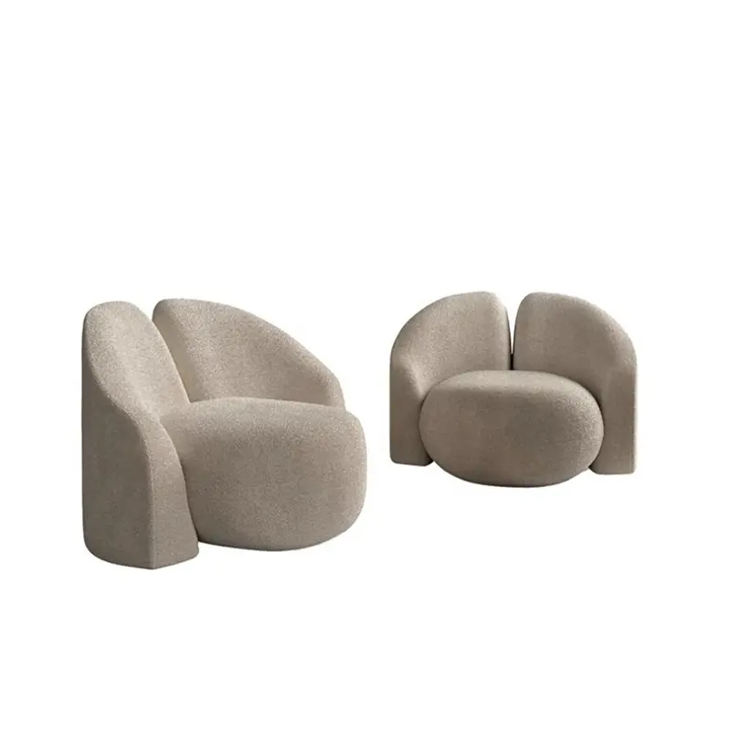 Gormqn mobili italia Designer soggiorno mobili in legno massello in tessuto singolo divano sedia Hotel senza gambe accento per il tempo libero sedia