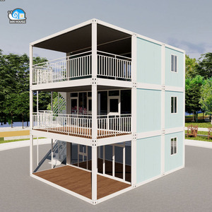 Maison préfabriquée de luxe sur mesure de 40 pieds carrés, maison préfabriquée en kit, trois étages, maison-conteneur de luxe - Product Image 5