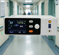 Moniteur patient vétérinaire portable avec indicateurs SPO2, NIBP et de température, équipement essentiel pour les hôpitaux.