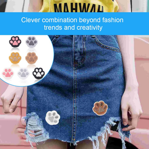 Toppa con stampa a zampa di cane con impronta di gatto Appliques adesivo per la riparazione di abbigliamento fai da te giacca zaino - Product Image 6