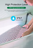 Panel de Pantalla LED Impermeable IP67 de 500x500 mm, Módulo de Pantalla Exterior Totalmente Sellado P3.91 P4 P5