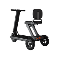 Fauteuil roulant électrique pliable portable pour personnes âgées, moteur sans balais, cadre en alliage d'aluminium, capacité de 120 kg, amovible, vente chaude