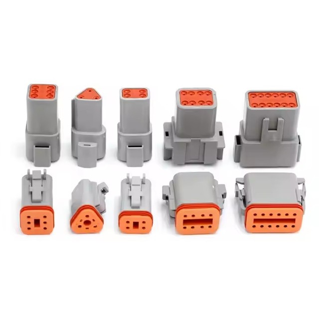 Waterproof 22-16AWG DT Series 2 Pin to 3 4 5 6 8 12 Pin Male Female Deutsch Connector for Automotive RV
