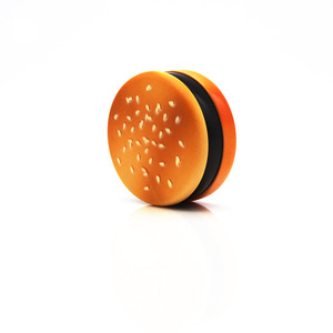 Meilleures ventes transfrontalières : Grinder à herbes simple et créatif, en alliage de zinc à <span class=keywords><strong>trois</strong></span> couches, à dents pointues, avec fonction de rangement, modèle Hamburger Grinder - Product Image 4
