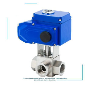 บอลวาล์วสแตนเลสสีน้ำเงินแบบสามทาง รุ่น AX-Q914/5F/N-320P เกลียวตัวเมียสูง DN20 สำหรับงานบริการ - Product Image 5