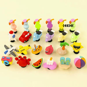 Breloques de chaussures en PVC à thème plage de dessin animé 3D pour l'été, <span class=keywords><strong>clips</strong></span> d'extérieur, accessoires pour sabots – Vente en gros - Product Image 3