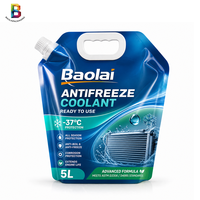 Sac d'emballage antigel recyclable 5L, norme européenne, résistant aux produits chimiques, poche à bec verseur pour liquide de refroidissement, fabricant