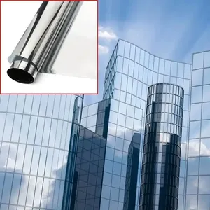 Película de ventana de espejo de una vía, aislamiento térmico de vidrio, vinilo, autoadhesivo, protección UV, tinte Solar de privacidad - Product Image 3