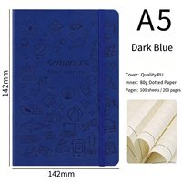 Cuaderno de Diario A5 para Estudiantes, Bonito y con Diseño de Dibujos Animados, con Banda Elástica, Cuaderno de Bocetos