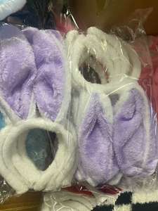 ที่คาดผมหูกระต่ายกระต่ายสัตว์สีดำสีชมพูสีขาวสำหรับเด็กผู้ใหญ่ผู้ชายผู้หญิง - Product Image 3