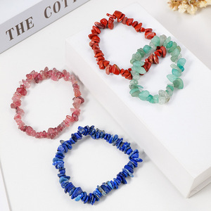 Mode <span class=keywords><strong>Pierre</strong></span> Bracelet Naturel Irrégulier Rose Quartz Améthyste Cristal Perle Bracelet <span class=keywords><strong>Pierre</strong></span> Naturelle - Product Image 2