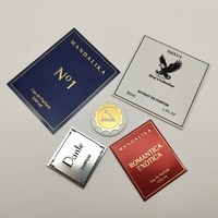 Stiker Relief 3D Logam Aluminium dengan Nama Logo Custom 2026, Badge Besi untuk Label Kemasan Botol Parfum