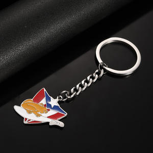 Portorico Map Souvenir regalo medaglia <span class=keywords><strong>portachiavi</strong></span> anello in metallo portorico bandiera portiera <span class=keywords><strong>portachiavi</strong></span> <span class=keywords><strong>portachiavi</strong></span> portorico - Product Image 5