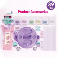Kits de fabrication de bijoux faits à la main pour enfants-Station d'art et d'artisanat avec bracelet en perles de cristal et kit de fabrication de colliers