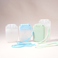 Flacon pulvérisateur de parfum portable de poche rechargeable en plastique PP vide personnalisé de 20 ml 20 ml 15 ml avec cordon