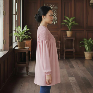 SIPO Robe de prière musulmane en dentelle de soie, broderie, style Ramadan Islam, pour femmes, extensible dans les quatre sens, pour Singapour, Indonésie, Ramadan, Telekung, Vente en gros - Product Image 3