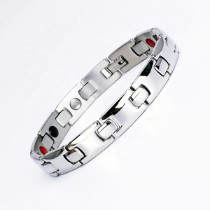 Pequeño MOQ en Stock Japón Bio Health Care Therapy Escalar Energy Positive Crystal Pulsera de acero inoxidable Precios baratos - Product Image 2