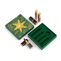 Coffret Cadeau Cosmétique de Luxe Biodégradable Personnalisé 2026 pour Crème Visage et Rouge à Lèvres – Boîte Rigide en Papier avec Inserts