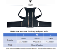 Correcteur de posture dorsal en néoprène Star, ceinture de soutien invisible pour le travail de bureau et le sport, soutien lombaire complet réglable
