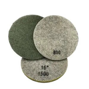 Tampon de polissage et de meulage en éponge de 16 pouces, disque abrasif de toppage ciment pour sol en béton et pierre