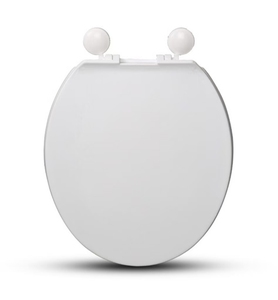 Asiento de <span class=keywords><strong>Inodoro</strong></span> Bofan Moderno, Blanco, de Madera Moldeada, con Cierre Lento, Frente Cerrado, <span class=keywords><strong>Bisagra</strong></span> de Plástico, 1 Año de Garantía, Precio Económico - Product Image 3