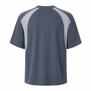 Kaos Katun Oversize dengan Panel Mesh, 100% Katun, Bernapas, Kasual, OEM Grosir Streetwear - Product Image 5