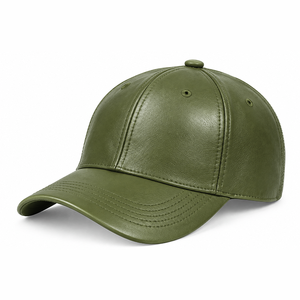 Casquettes de baseball en cuir véritable de luxe, casquettes snapback personnalisées, visière plate réglable, style vintage, streetwear décontracté, couvre-chef haut de gamme - Product Image 6