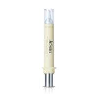 Flacon seringue sans air rond en PETG de 10 ml à marque privée avec pulvérisateur à pompe, sérigraphié, faible MOQ, vente en gros pour essence cosmétique