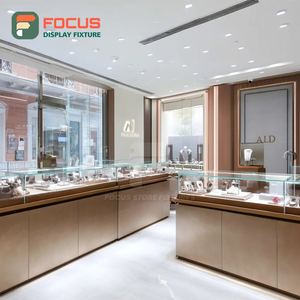 Custom Mall Jewelry Store Fixtures Tempered Glass Panel Jewelry Shop Showcase Cabinet - Product Image 4
