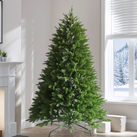 Sapins de Noël artificiels en PE de haute qualité avec base de support, lumières LED pré-éclairées, design moderne - Options personnalisées en gros